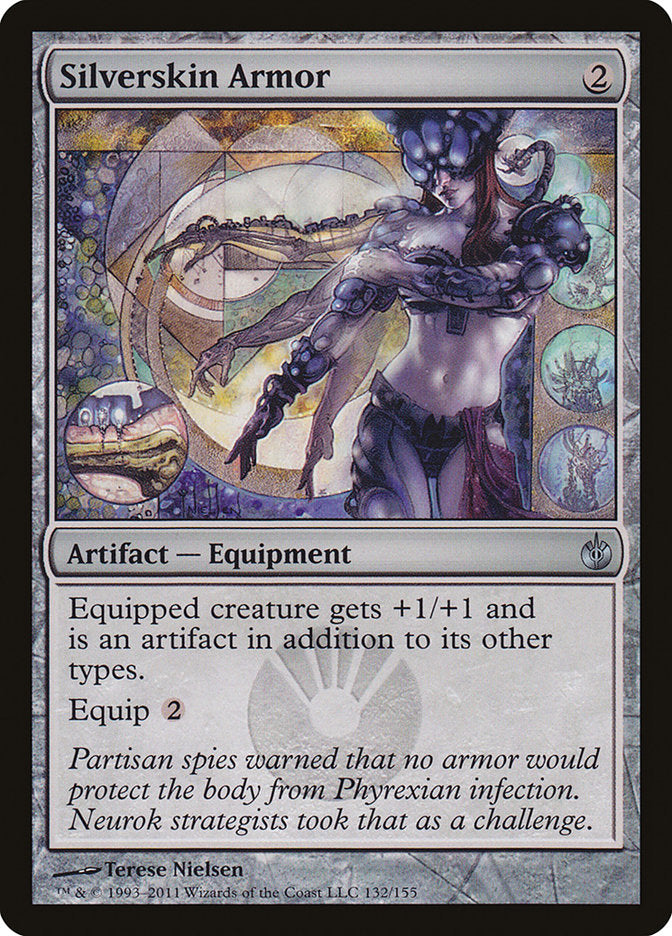 Silverskin Armor 132/155 (Mirrodin Besieged)  | Good Games Morley