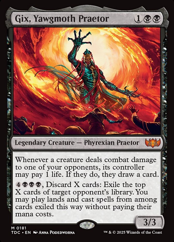 Gix, Yawgmoth Praetor 181 (Commander: Tarkir: Dragonstorm)  | Good Games Morley