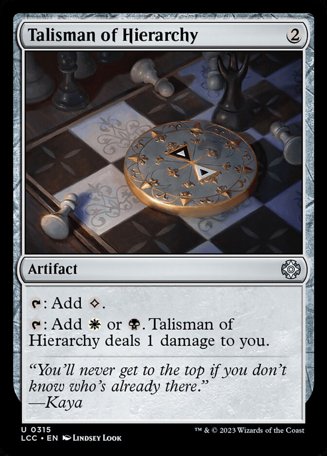 Talisman of Hierarchy 315/370 (Commander: The Lost Caverns of Ixalan)  | Good Games Morley