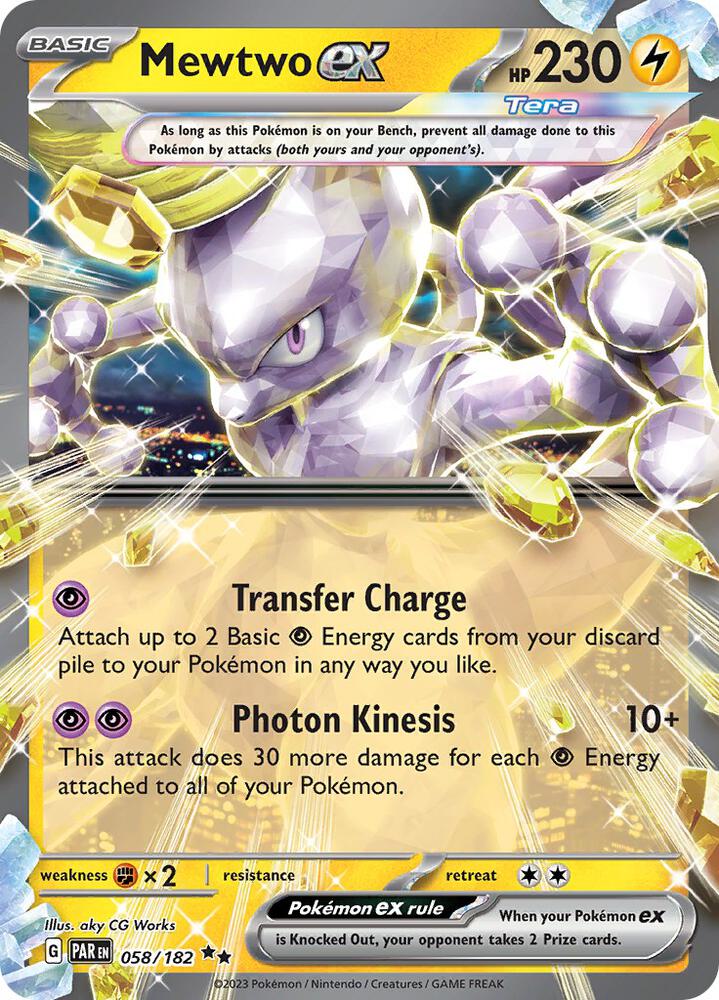 Mewtwo ex 058/182 (SV04: Paradox Rift)  - Holofoil | Good Games Morley