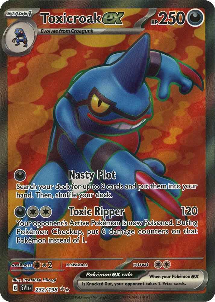 Toxicroak ex 232/198 (SV01: Scarlet & Violet Base Set)  - Holofoil | Good Games Morley