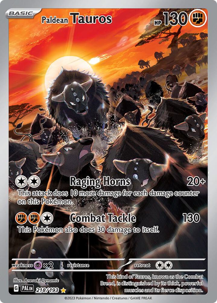 Paldean Tauros 218/193 (SV02: Paldea Evolved)  - Holofoil | Good Games Morley