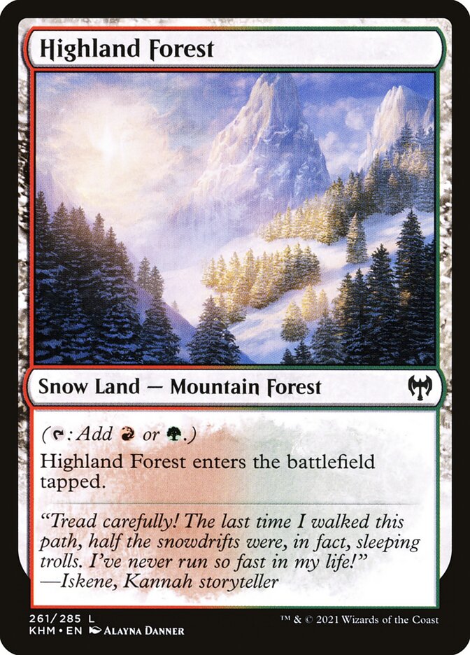 Highland Forest 261 (Kaldheim)  - Foil | Good Games Morley