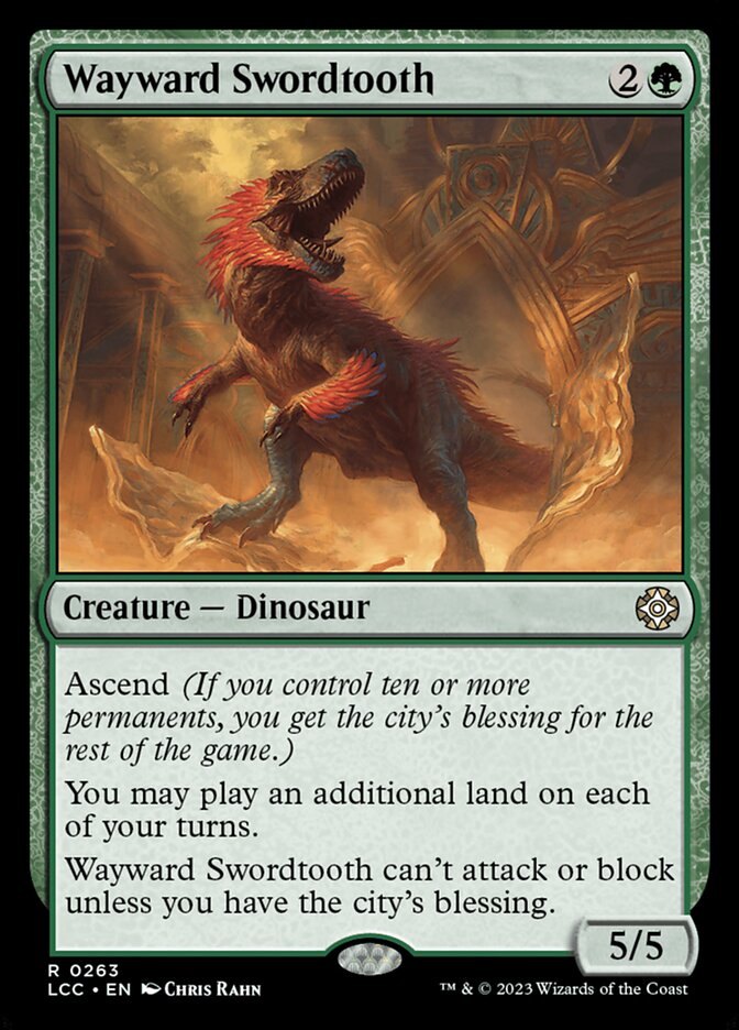 Wayward Swordtooth 263/370 (Commander: The Lost Caverns of Ixalan)  | Good Games Morley