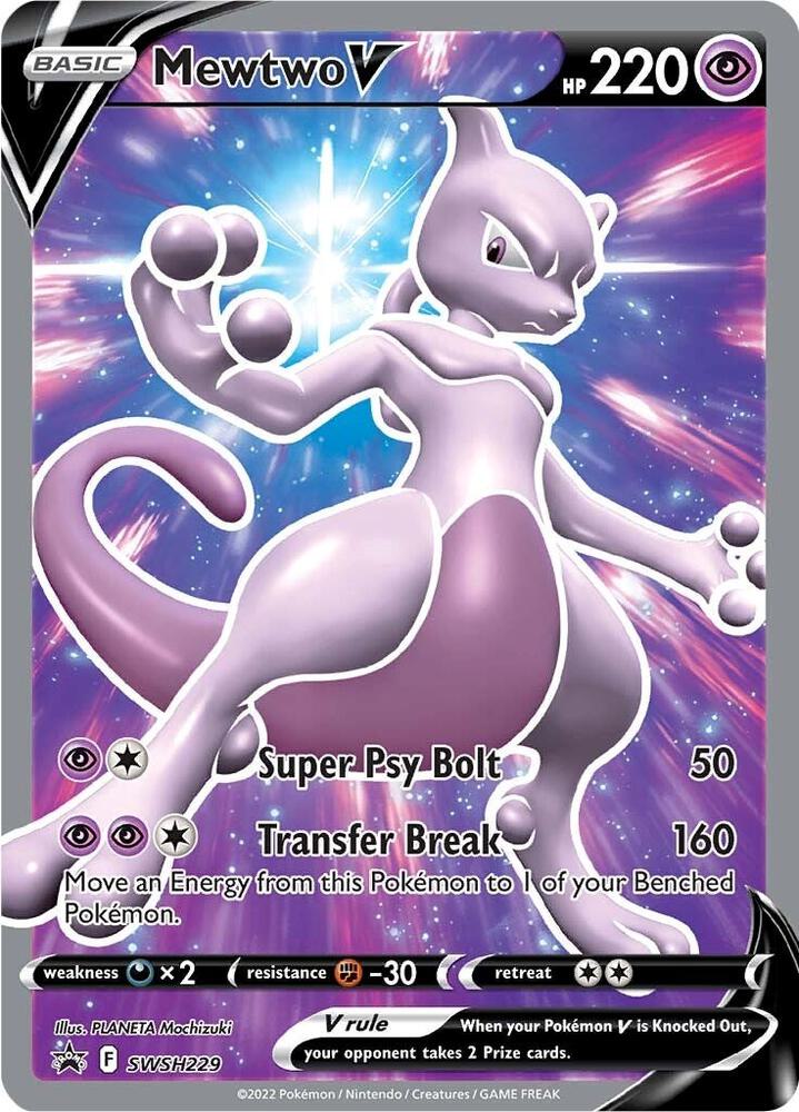 Mewtwo V SWSH229 (SWSH: Sword & Shield Promo Cards)  - Holofoil | Good Games Morley