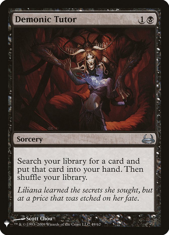Demonic Tutor DDC-49/5075 (The List Reprints)  | Good Games Morley