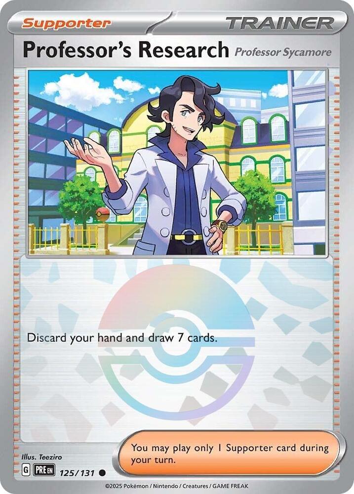 Professor's Research 125/131 (SV: Prismatic Evolutions)  - Poke Ball Holofoil | Good Games Morley