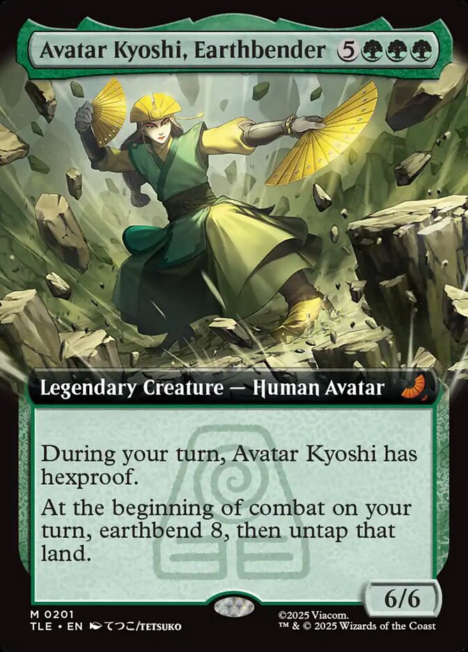 Avatar Kyoshi, Earthbender 201 (Avatar: The Last Airbender: Eternal-Legal)  - Extended Art Foil | Good Games Morley