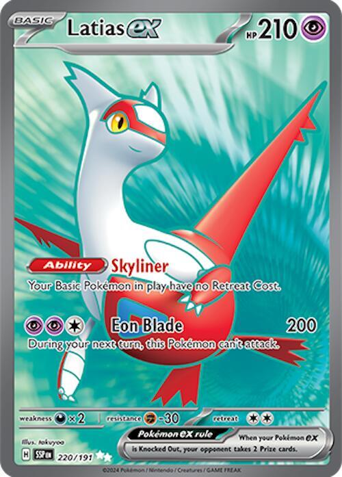 Latias ex 220/191 (SV08: Surging Sparks)  - Holofoil | Good Games Morley