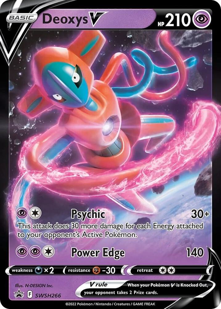 Deoxys V SWSH266 (SWSH: Sword & Shield Promo Cards)  - Holofoil | Good Games Morley