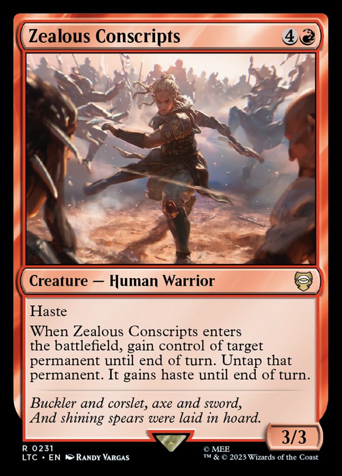 Zealous Conscripts 231 (Commander: The Lord of the Rings: Tales of Middle-earth)  | Good Games Morley