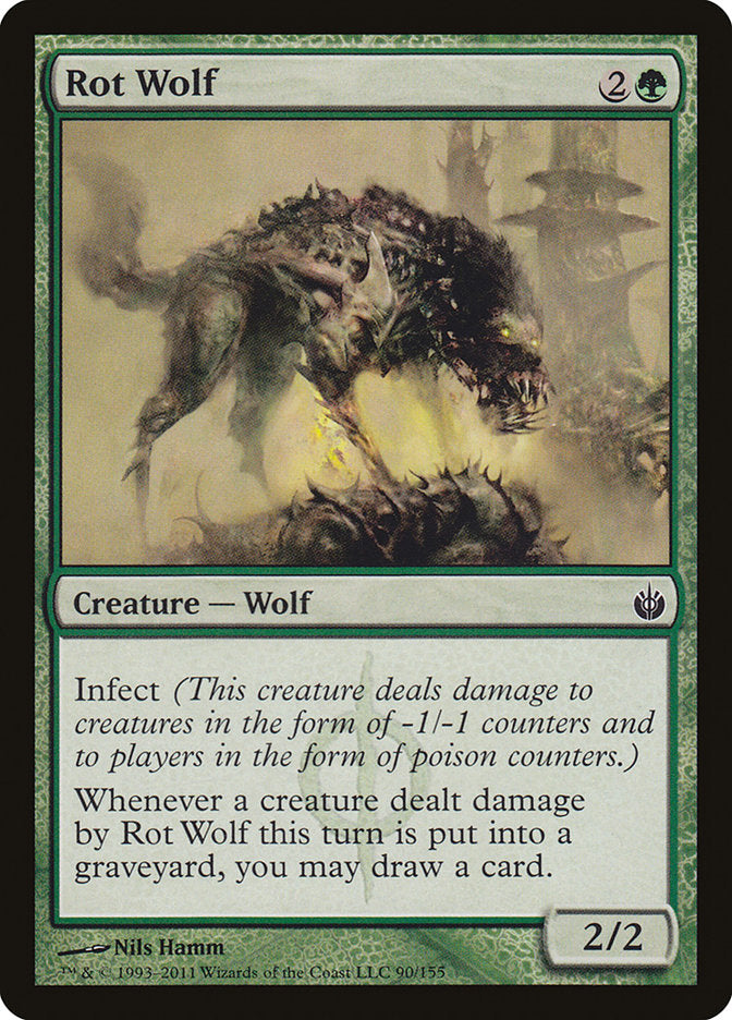 Rot Wolf 90/155 (Mirrodin Besieged)  - Foil | Good Games Morley