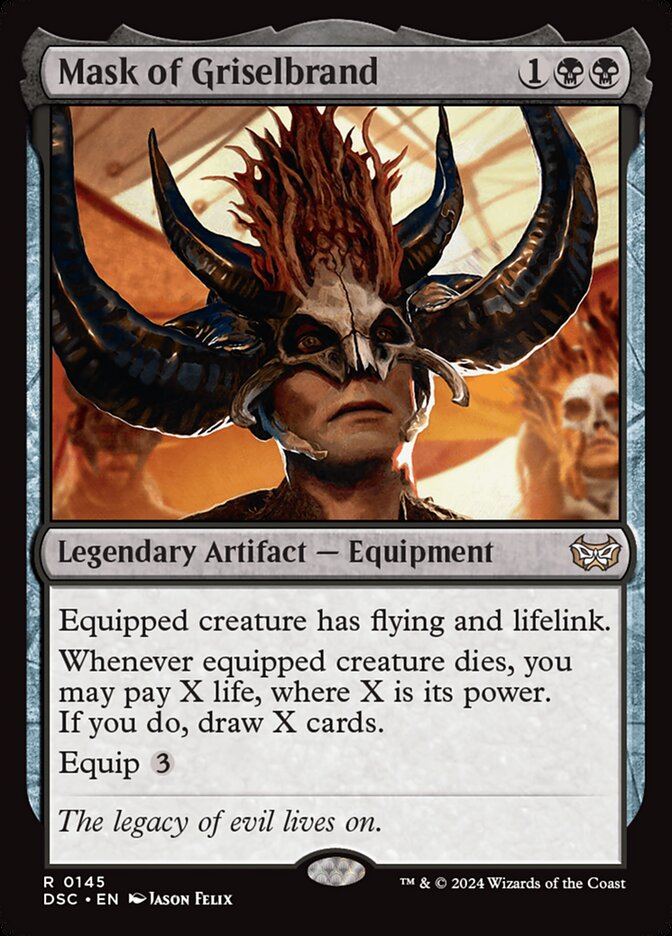 Mask of Griselbrand 145/40 (Commander: Duskmourn: House of Horror)  | Good Games Morley