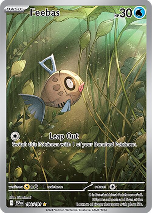 Feebas 198/191 (SV08: Surging Sparks)  - Holofoil | Good Games Morley