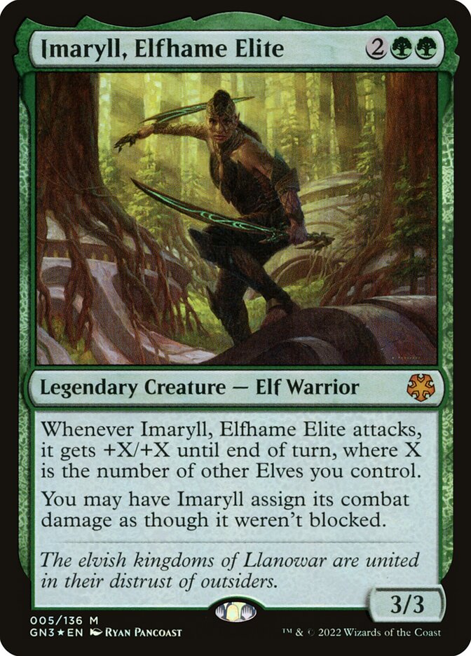 Imaryll, Elfhame Elite 5 (Magic Game Night: Free-For-All)  - Foil | Good Games Morley