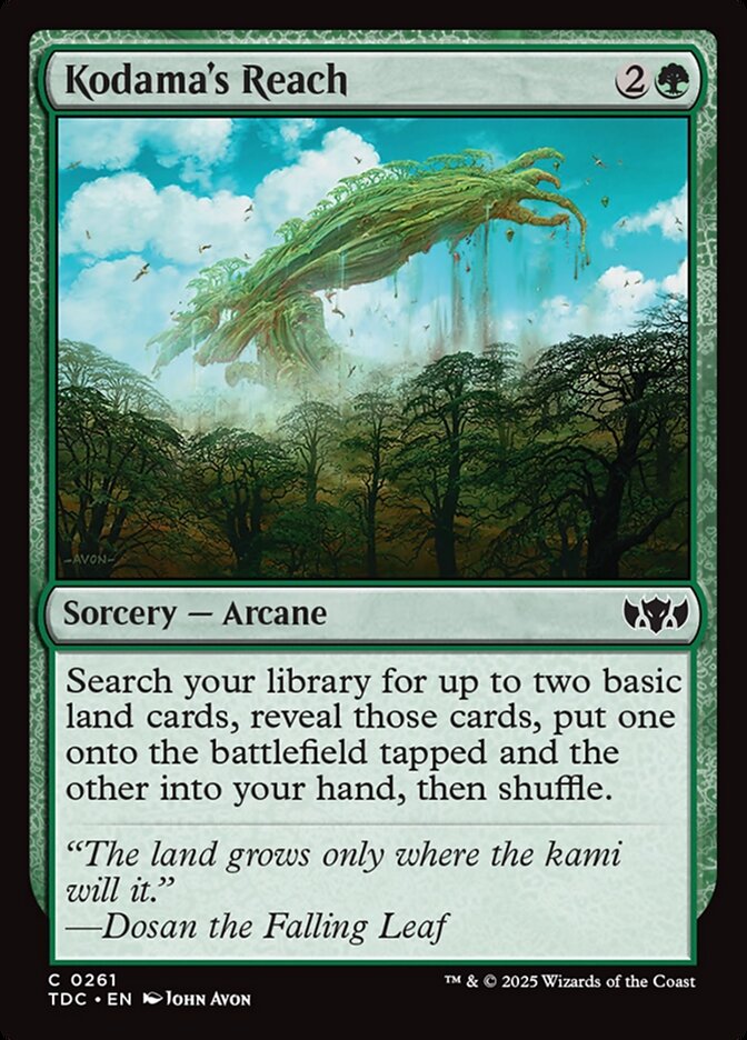 Kodamas Reach 261 (Commander: Tarkir: Dragonstorm)  | Good Games Morley