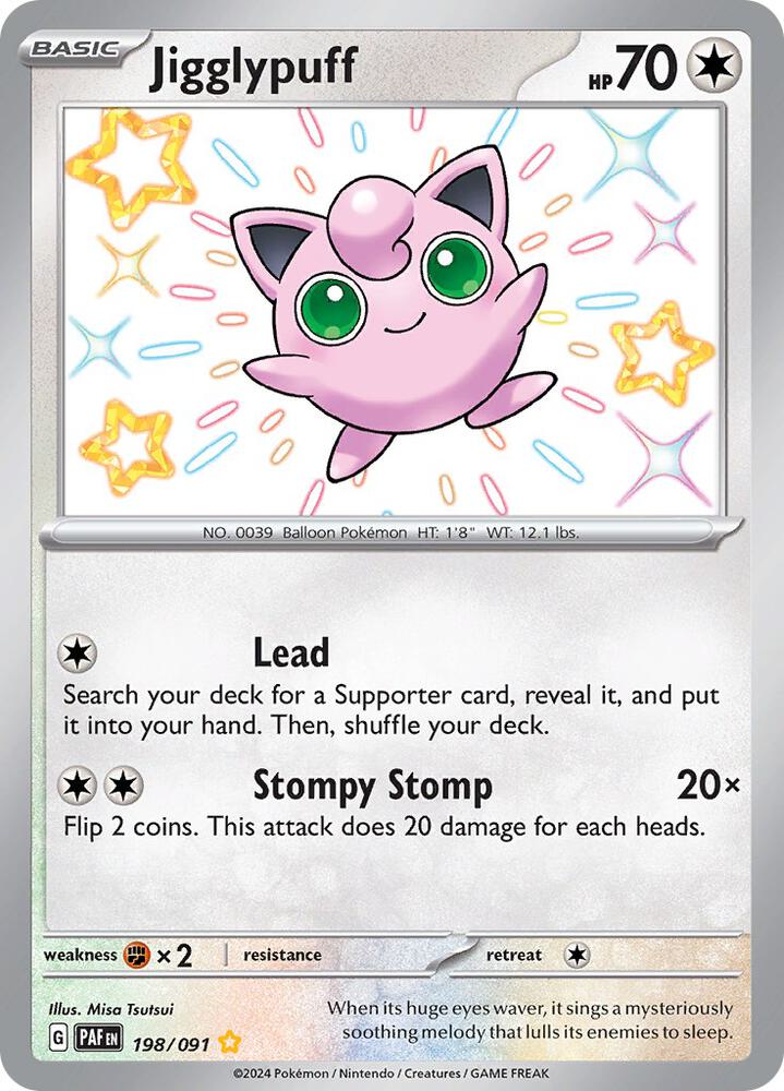 Jigglypuff 198/091 (SV: Paldean Fates)  - Holofoil | Good Games Morley