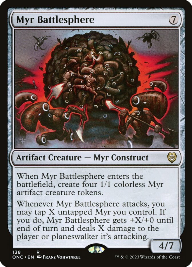 Myr Battlesphere 138 (Commander: Phyrexia: All Will Be One)  | Good Games Morley