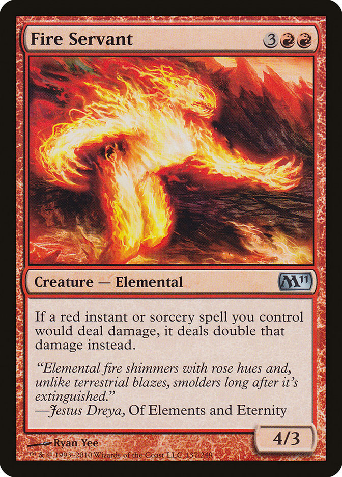 Fire Servant 137/249 (Magic 2011 (M11))  - Foil | Good Games Morley