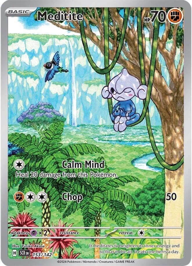 Meditite 153/142 (SV07: Stellar Crown)  - Holofoil | Good Games Morley