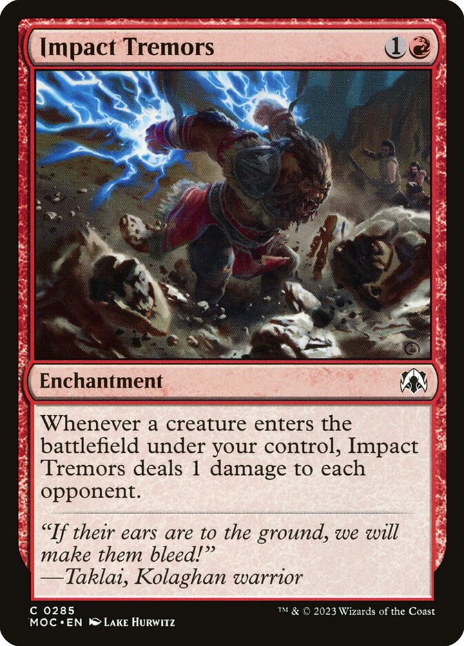 Impact Tremors 285/444 (Commander: March of the Machine)  | Good Games Morley