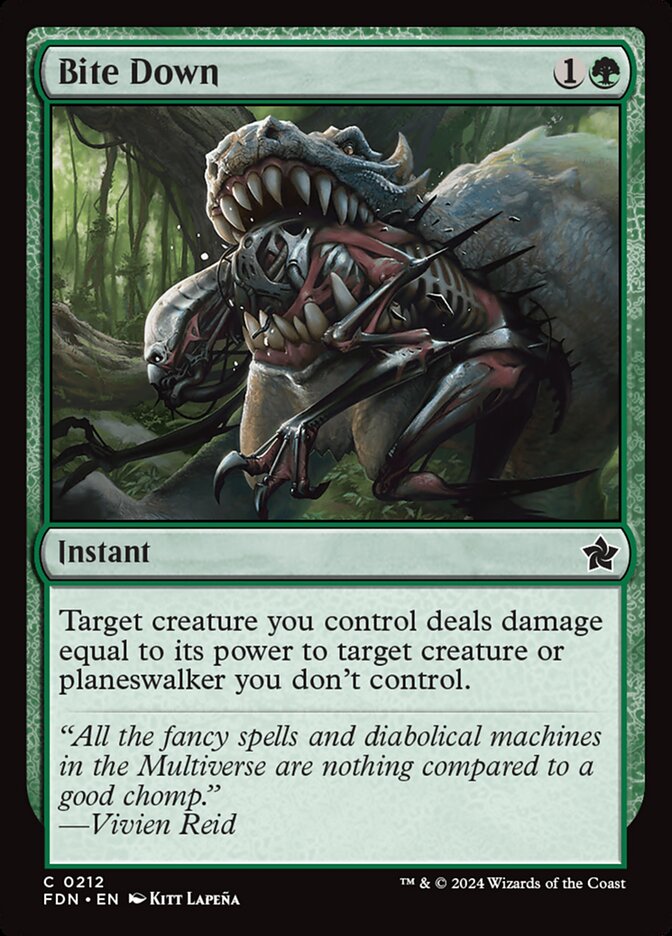 Bite Down 212/291 (Foundations)  - Foil | Good Games Morley