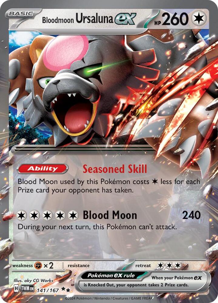 Bloodmoon Ursaluna ex 141/167 (SV06: Twilight Masquerade)  - Holofoil | Good Games Morley