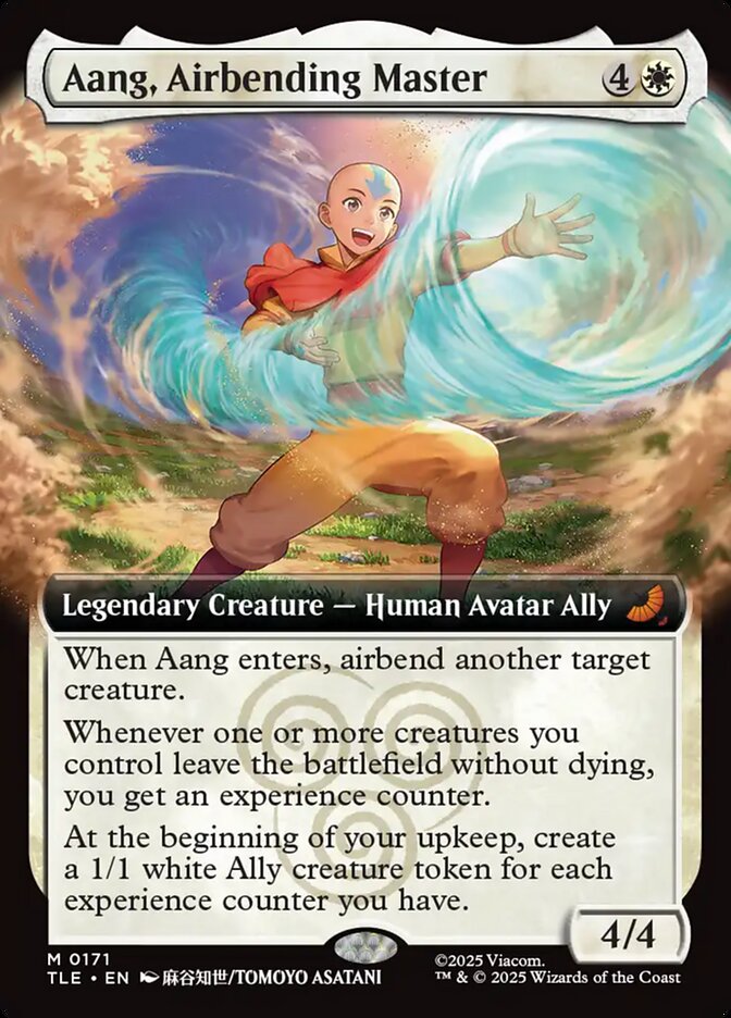 Aang, Airbending Master 171/317 (Avatar: The Last Airbender: Eternal-Legal)  - Extended Art | Good Games Morley