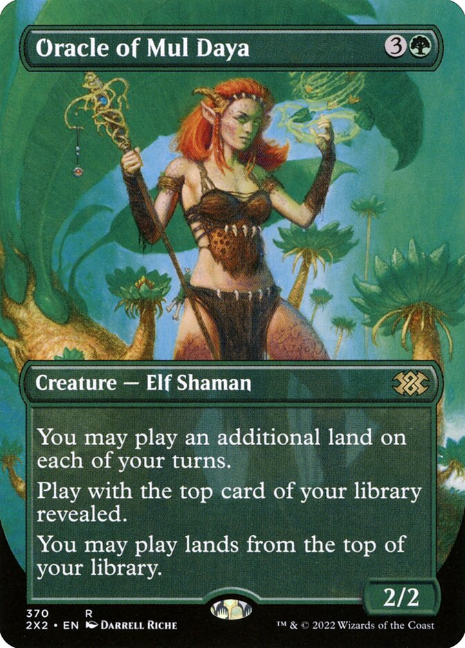 Oracle of Mul Daya Borderless 370 (Double Masters 2022)  - Foil | Good Games Morley