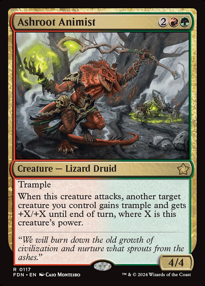Ashroot Animist 117/291 (Foundations)  - Foil | Good Games Morley