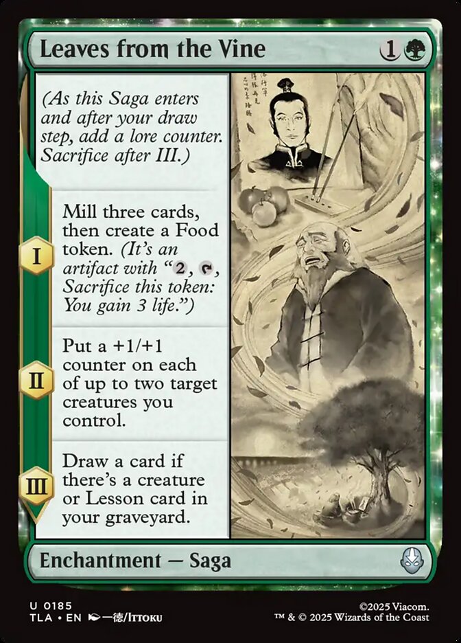 Leaves from the Vine 185/286 (Avatar: The Last Airbender)  - Foil | Good Games Morley