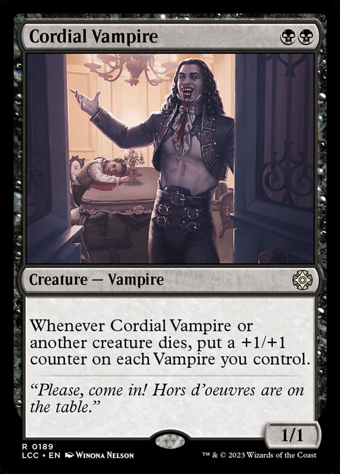 Cordial Vampire 189 (Commander: The Lost Caverns of Ixalan)  | Good Games Morley