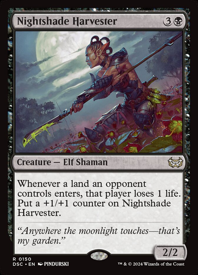 Nightshade Harvester 150/40 (Commander: Duskmourn: House of Horror)  | Good Games Morley