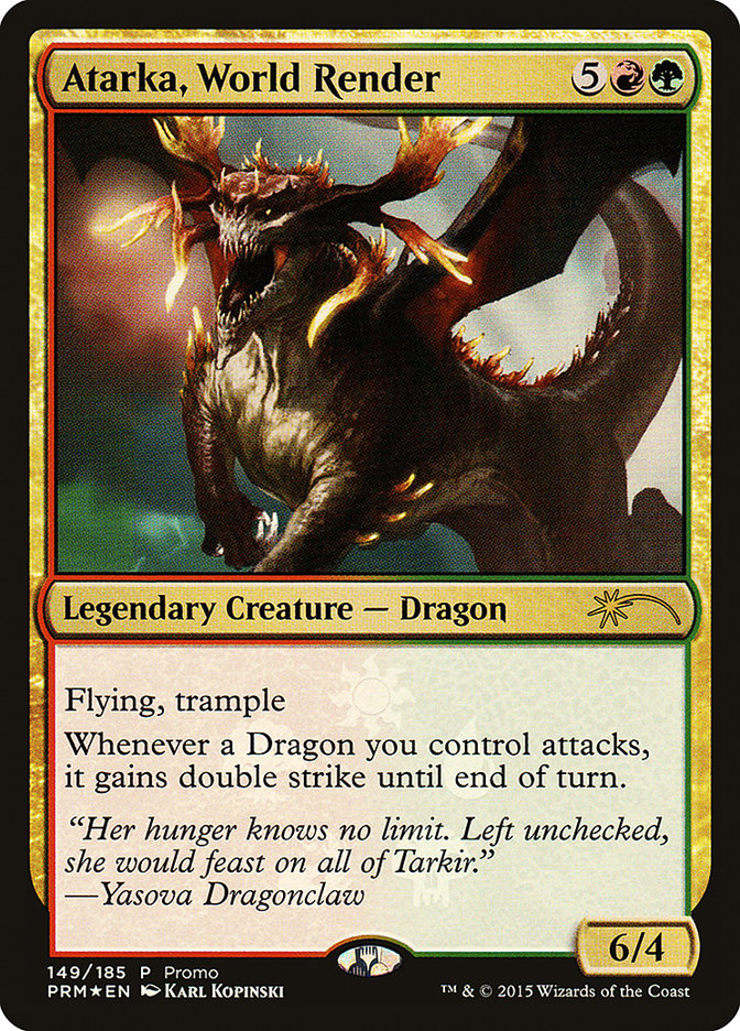 Atarka World Render 149 (Unique and Miscellaneous Promos)  - Foil | Good Games Morley
