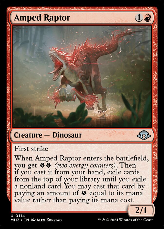 Amped Raptor 114/319 (Modern Horizons 3)  - Foil | Good Games Morley