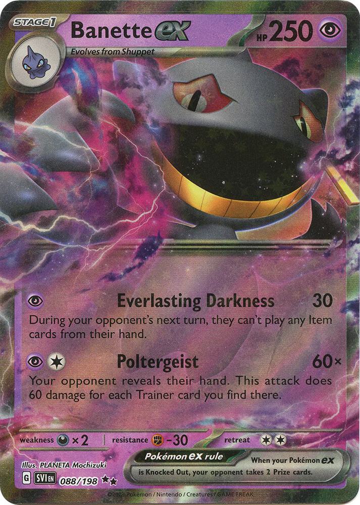 Banette ex 088/198 (SV01: Scarlet & Violet Base Set)  - Holofoil | Good Games Morley