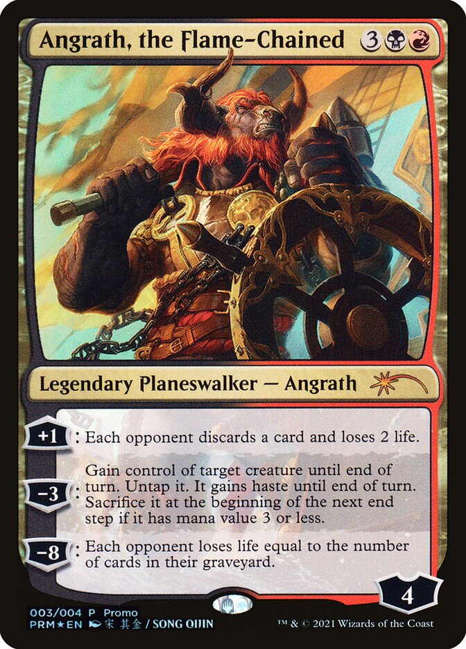 Angrath, the Flame-Chained 3/4 (Unique and Miscellaneous Promos)  - Foil | Good Games Morley