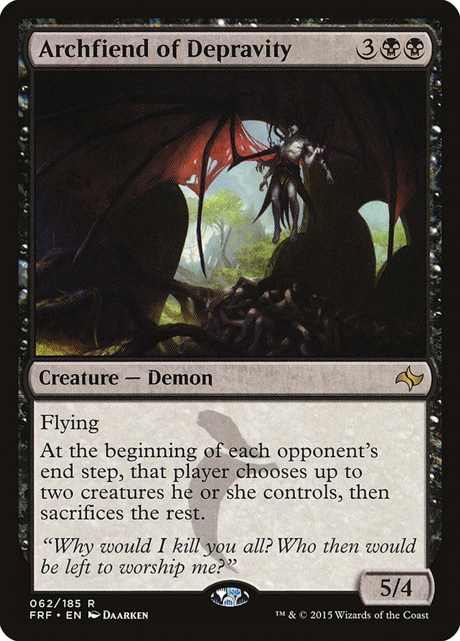 Archfiend of Depravity 62 (Fate Reforged)  - Foil | Good Games Morley