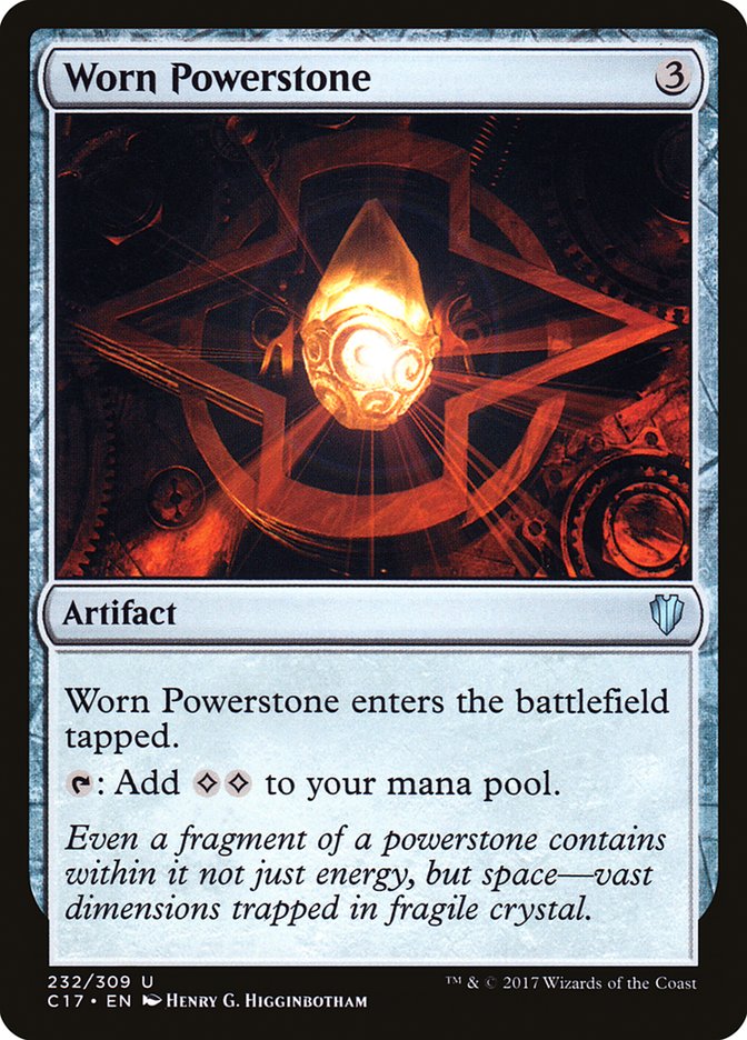 Worn Powerstone 232/309 (Commander 2017)  | Good Games Morley