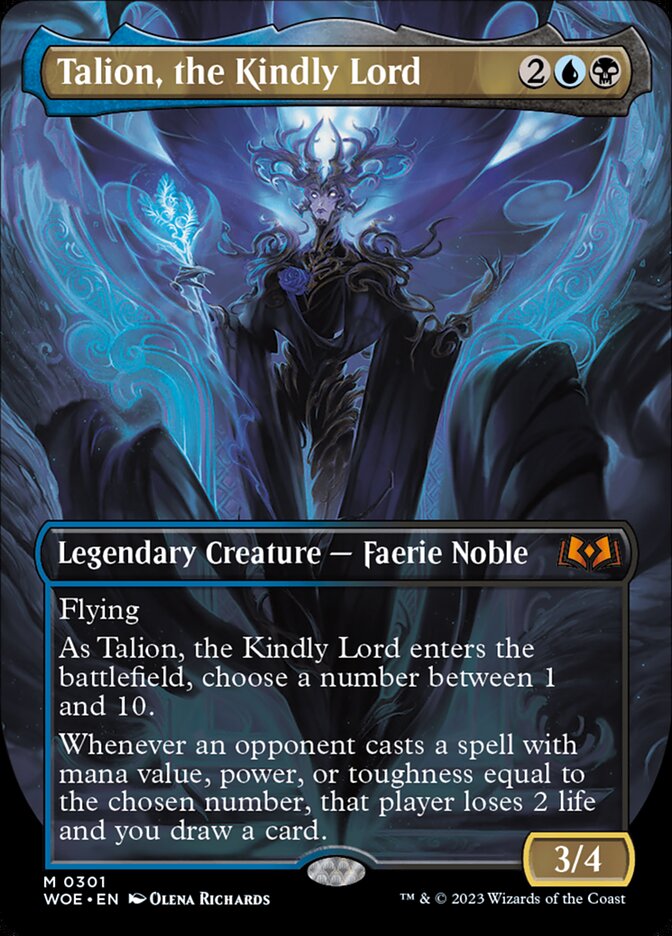 Talion, the Kindly Lord 301/276 (Wilds of Eldraine)  - Borderless Foil | Good Games Morley