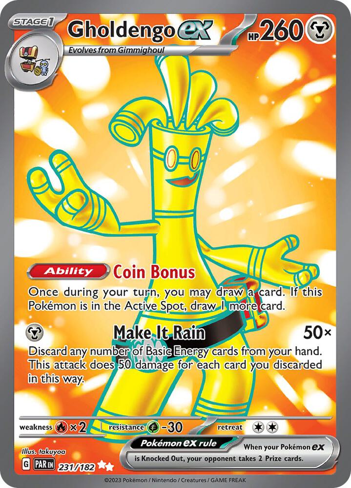 Gholdengo ex 231/182 (SV04: Paradox Rift)  - Holofoil | Good Games Morley