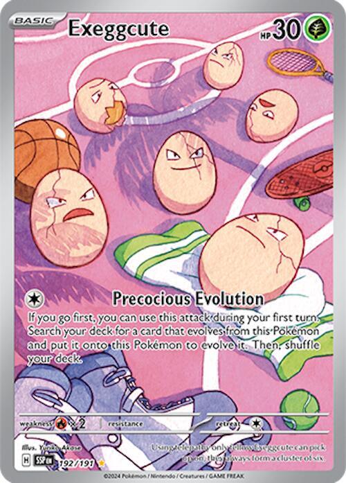 Exeggcute 192/191 (SV08: Surging Sparks)  - Holofoil | Good Games Morley