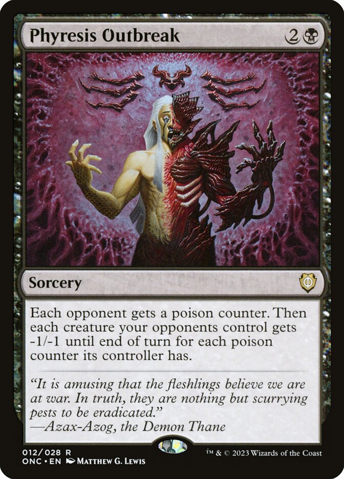 Phyresis Outbreak 12/28 (Commander: Phyrexia: All Will Be One)  | Good Games Morley