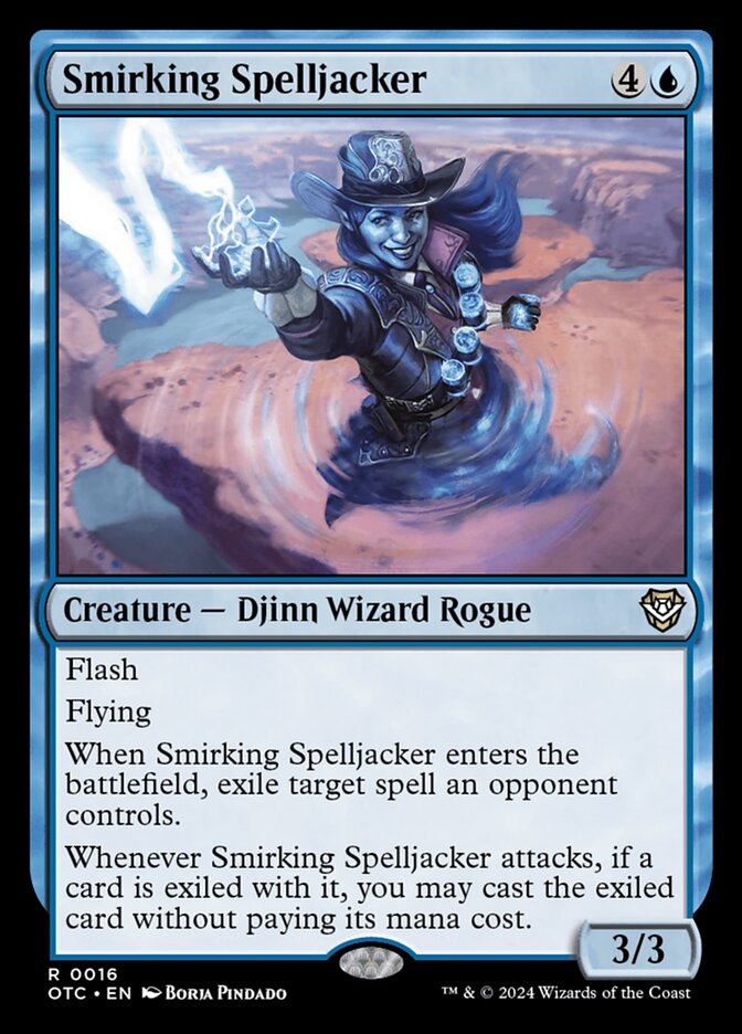 Smirking Spelljacker 16/342 (Commander: Outlaws of Thunder Junction)  | Good Games Morley