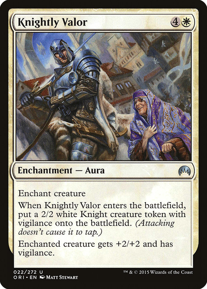 Knightly Valor 22/272 (Magic Origins)  | Good Games Morley