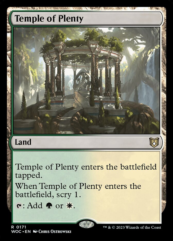 Temple of Plenty 171/173 (Commander: Wilds of Eldraine)  | Good Games Morley