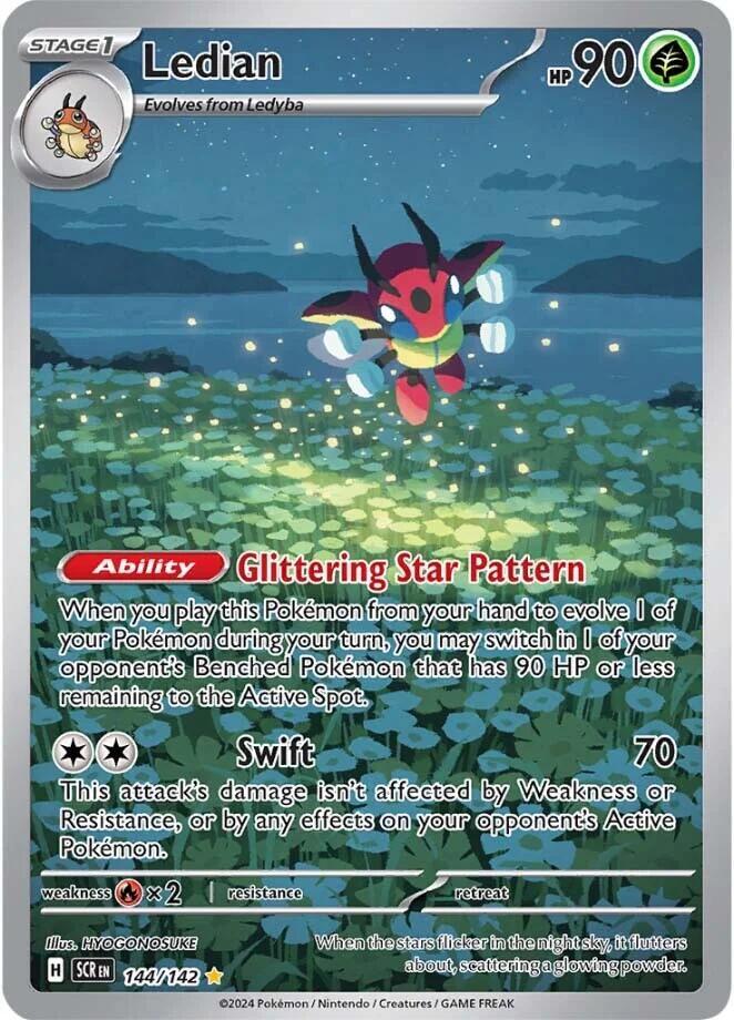 Ledian 144/142 (SV07: Stellar Crown)  - Holofoil | Good Games Morley