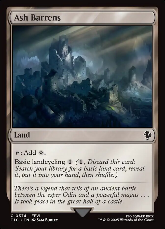 Ash Barrens 374/100 (Commander: FINAL FANTASY)  | Good Games Morley
