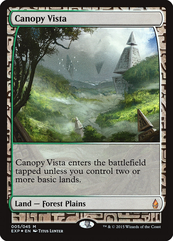 Canopy Vista 5/45 (Zendikar Expeditions)  - Foil | Good Games Morley