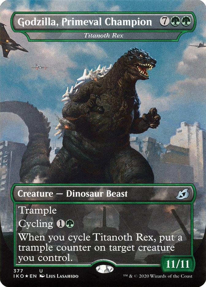 Godzilla, Primeval Champion - Titanoth Rex 377 (Ikoria: Lair of Behemoths)  - Foil | Good Games Morley